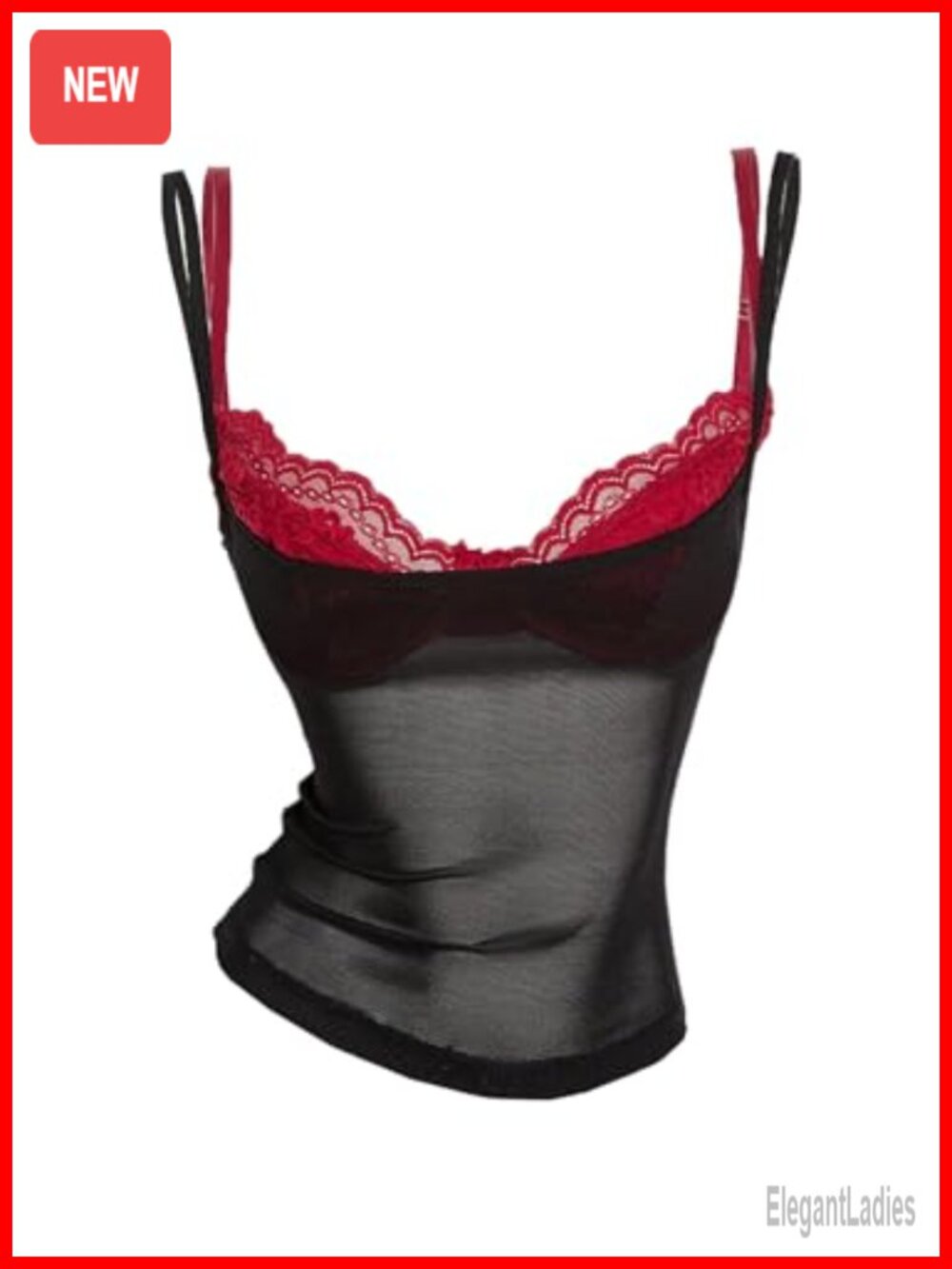 Sheer Mesh Tank Top Sleeveless Backless Slim Fit Cami Y2K Rave Top